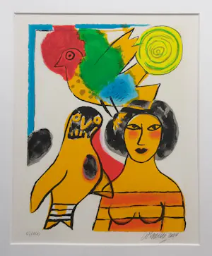 Corneille - vogel en vrouw kopen? Bied vanaf 275!