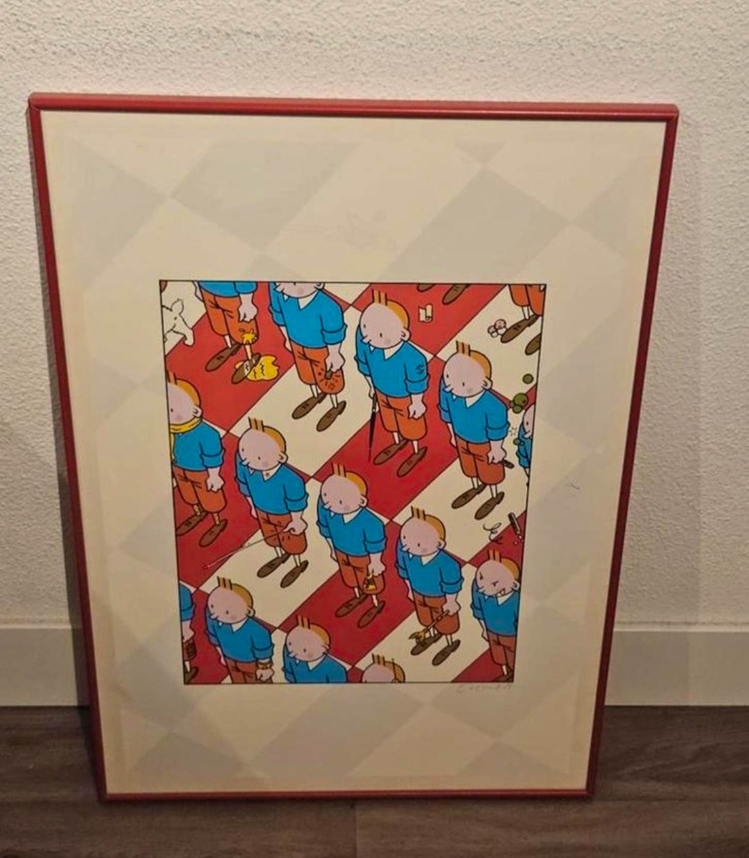 Emmanuel Excoffier - Zeefdruk Kuifje kopen? Bied vanaf 100!