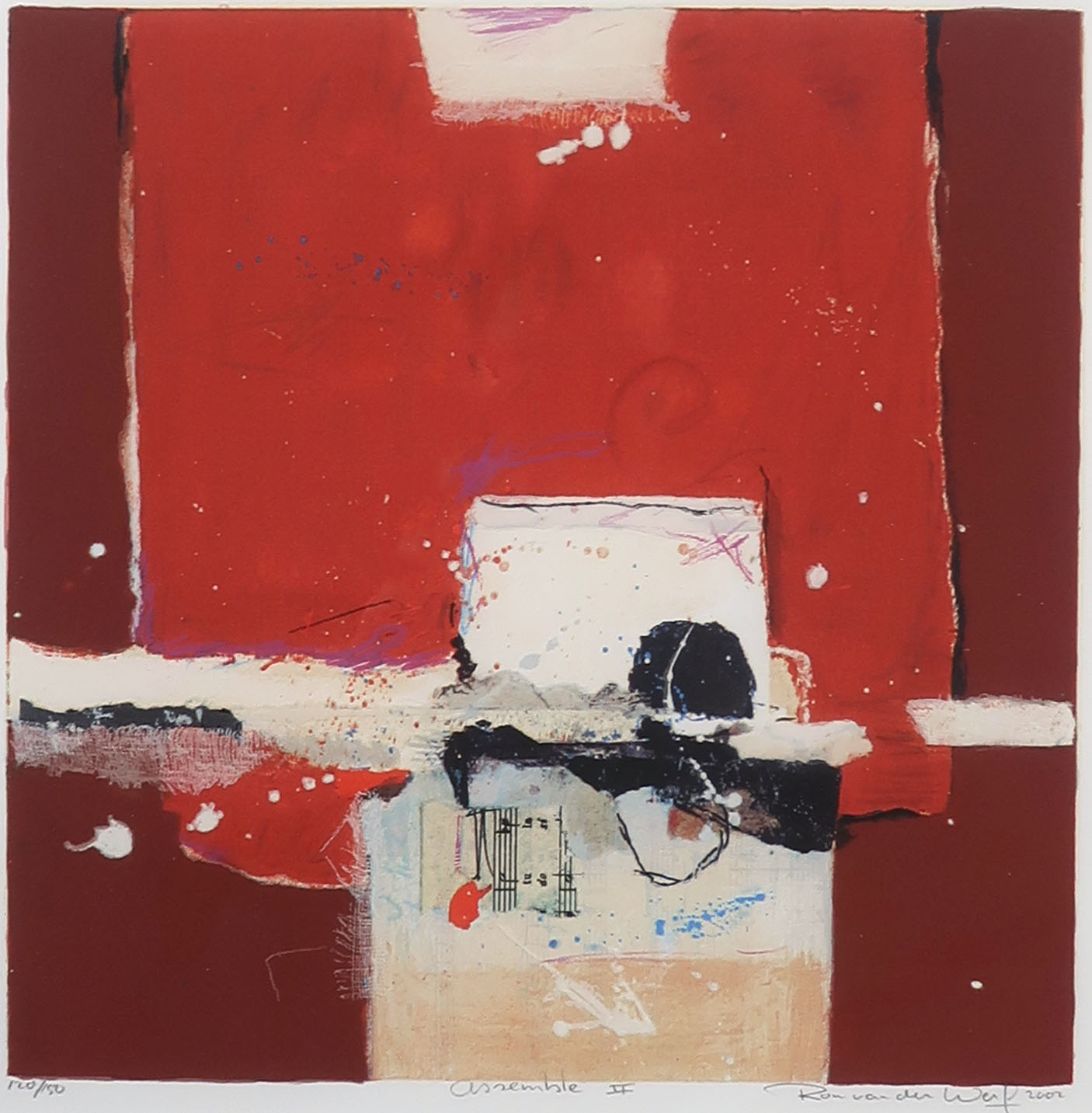 Ron van der Werf - Zeefdruk, Assemble II - Ingelijst kopen? Bied vanaf 50!