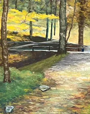 Johannes van Lingen - Bospaadje in Hollandsche Rading kopen? Bied vanaf 75!