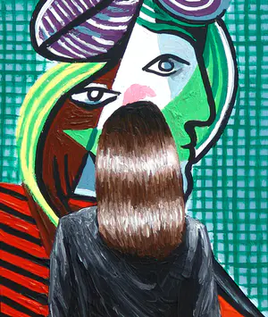 Gerard Boersma - Tête De Femme (Vrouw kijkend naar schilderij van Picasso) kopen? Bied vanaf 75!