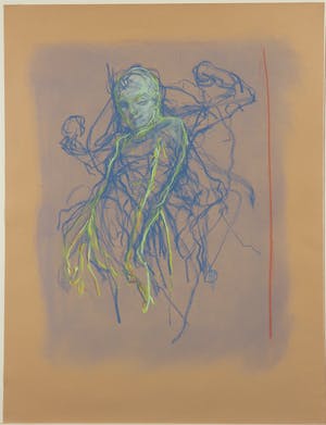 Henny van der Vegt - Pasteltekening, Demon kopen? Bied vanaf 1!