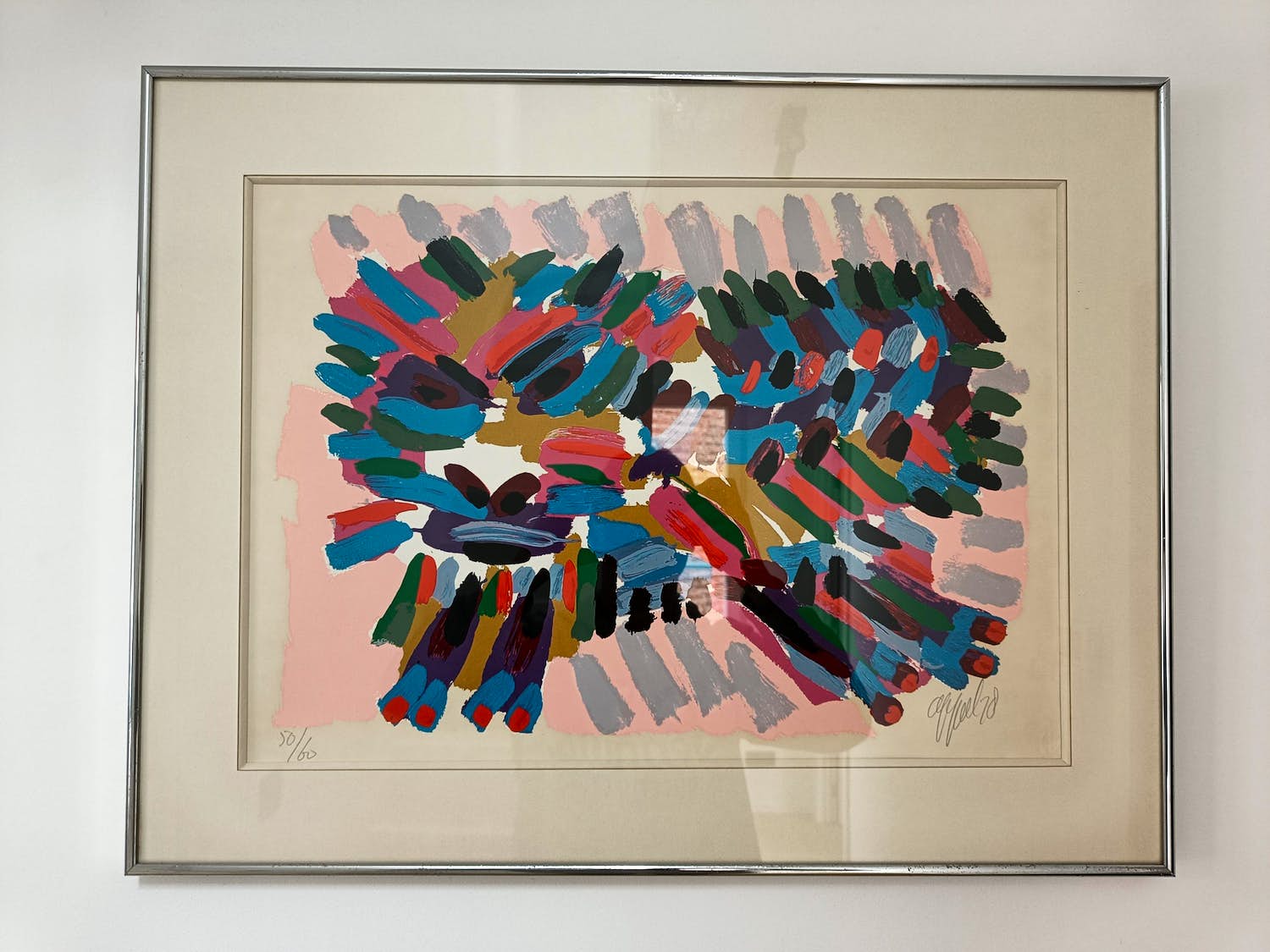 Karel Appel - Abstracte Compositie - Economos Etching verkocht voor € 1189!
