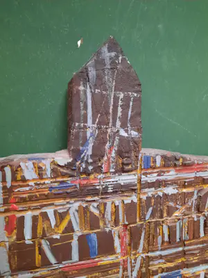 Hans van der Linde - Houtsnijwerk met verf kopen? Bied vanaf 40!