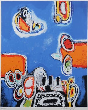 Hans Heijman - Zeefdruk, Droomlandschap kopen? Bied vanaf 1!