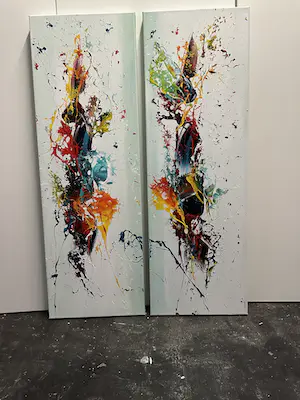 Gena - Abstract Twee Luik kopen? Bied vanaf 299!