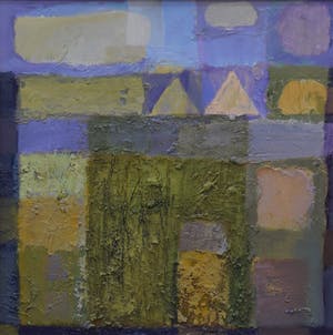 Niet of onleesbaar gesigneerd - Abstracte figuren, pendant kopen? Bied vanaf 10!