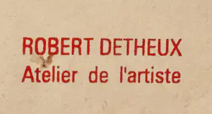 Robert Detheux - Wunderschönes traumhaftes surrealistisches Pastellporträt kopen? Bied vanaf 170!
