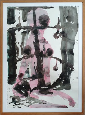 Peter Otto - Aquarel (1994) | Ingelijst | Groot kopen? Bied vanaf 265!