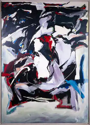 Han le Roy - Acryl op doek, Zwier - Ingelijst (Zeer groot) verkauft für € 200!