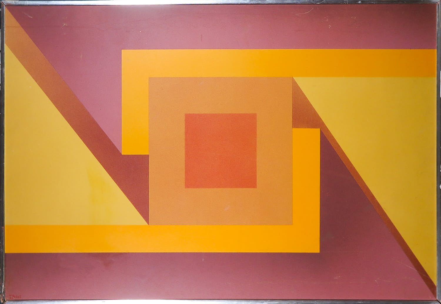 John Piket - Acryl op paneel, Keerpunt - Ingelijst (Groot) kopen? Bied vanaf 1!