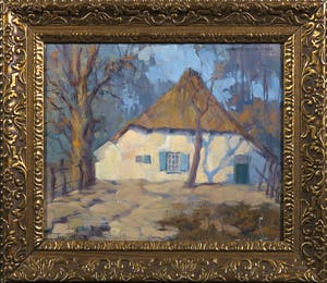 Ad Verdonk - Olieverf op board, Witte boederij kopen? Bied vanaf 50!