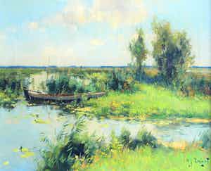 Arie Zwart - "Achter Nieuwkoop" verkocht voor € 450!