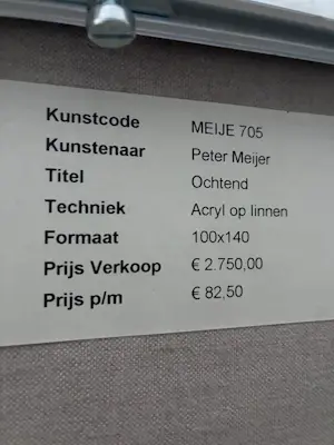 Peter Meijer - Ochtend kopen? Bied vanaf 2250!