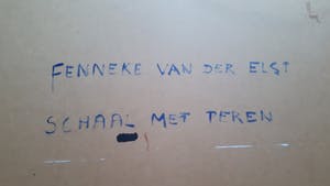 Fenneke van der Elst - Schaal met peren - groot - unicum kopen? Bied vanaf 110!