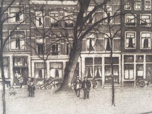 Frans Everbag - ets - Noordermarkt te Amsterdam kopen? Bied vanaf 45!