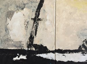 John Foppen - Cold Winter.....# K02. DipTych . GROOT. kopen? Bied vanaf 195!