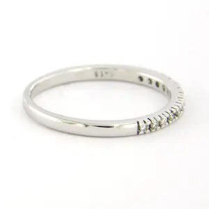 18k witgouden ring met briljant geslepen diamant tot. 0.13ct – F/G - VS/SI kopen? Bied vanaf 270!