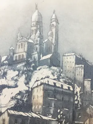 Gen-Paul - “Montmartre, Sacré-Coeur dans la neige” kopen? Bied vanaf 50!