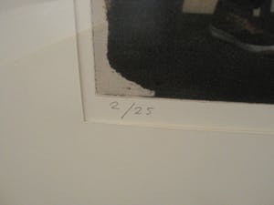 Peter Bes - ETS- zeer kleine Oplage (25 ex) "vrouw en profil met oorsteker" GROOT! kopen? Bied vanaf 60!