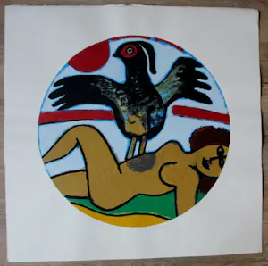 Corneille - Zeefdruk: L'oiseau present - 1998 kopen? Bied vanaf 250!