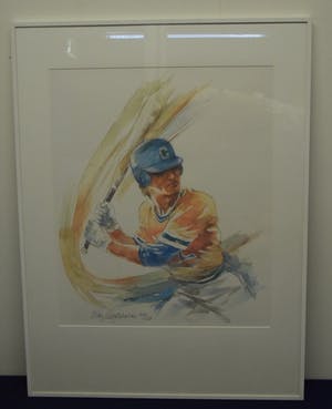 Wim Hoogstraten - Honkbal, 210/250 - Zeefdruk op papier kopen? Bied vanaf 20!