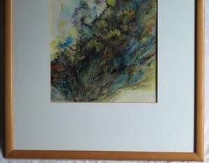 Niet of onleesbaar gesigneerd - Ingelijste aquarel , Bloemstilleven – 1959 kopen? Bied vanaf 1!