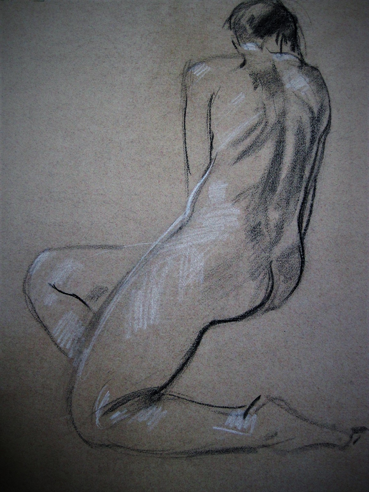 Niet of onleesbaar gesigneerd - dubbelzijdige tekening van vrouwelijk naakt gesigneerd kopen? Bied vanaf 1!