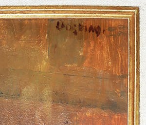 Jeanne Bieruma Oosting - Kastanjes op bladeren, olieverf op paneel (mooi ingelijst) kopen? Bied vanaf 1000!