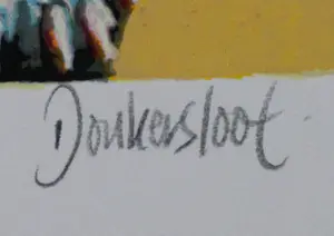 Peter Donkersloot - Zeefdruk: Hond en varken kopen? Bied vanaf 125!