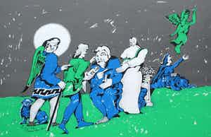 Lucebert - Ingelijste litho - 1973 verkocht voor € 250!