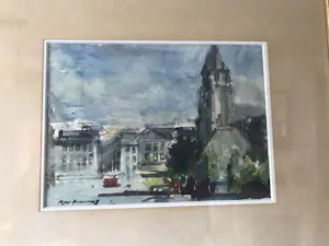 Kees Verwey - Stadsgezicht äanblik op stad" kopen? Bied vanaf 325!