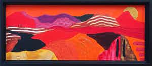 Ronald Boonacker - Italiaans landschap III | Ingelijst verkocht voor € 115!