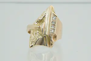 Acheter72 - Exclusieve Björn Weckström for Lapponia 18Krt rosé goud & diamanten ring? Enchérissez de 430!