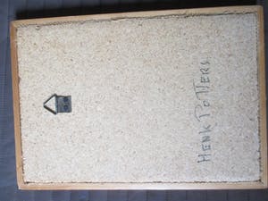Henk Potters - Plaquette op canvas van Henk Potters (De Poort) kopen? Bied vanaf 12!