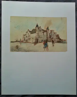 Dick Ket - 2 Mappen: Acht tekeningen van Vincent van Gogh en Dick Ket kopen? Bied vanaf 40!