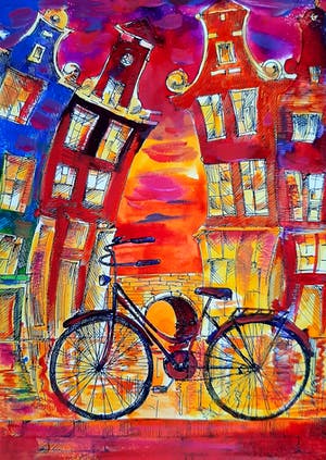 Elena Polyakova - Kleurige Amsterdam kopen? Bied vanaf 45!