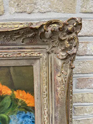 Joop Smits - Stilleven met oranje anjers kopen? Bied vanaf 39!