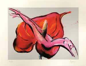 Elvira Bach - Anthurie verkocht voor € 250!