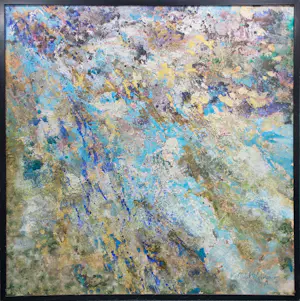 Maya Wildevuur - Acryl en goudverf op doek, Explosie - Ingelijst (Groot) kaufen? Bieten Sie von 600!