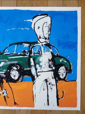 Herman Brood - MARK 2 / KLEURZEEFDRUK / 80x93cm / SIG kopen? Bied vanaf 260!