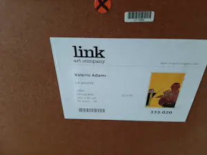 Valerio Adami - Zeefdruk, titel, La Source. Groot werk kopen? Bied vanaf 80!