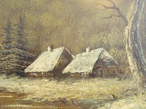 Henner Knauf - Winterlandschap kopen? Bied vanaf 85!