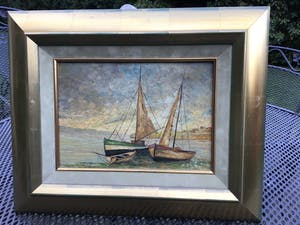 Pierre Stefani - Bootjes aan de kust van Etretat kopen? Bied vanaf 15!