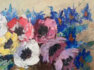 Niet of onleesbaar gesigneerd - boeket met korenbloemen kopen? Bied vanaf 1!