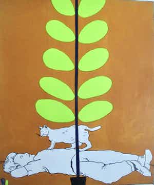 Reinier Lucassen - Litho "Boy and Cat" verkocht voor € 100!