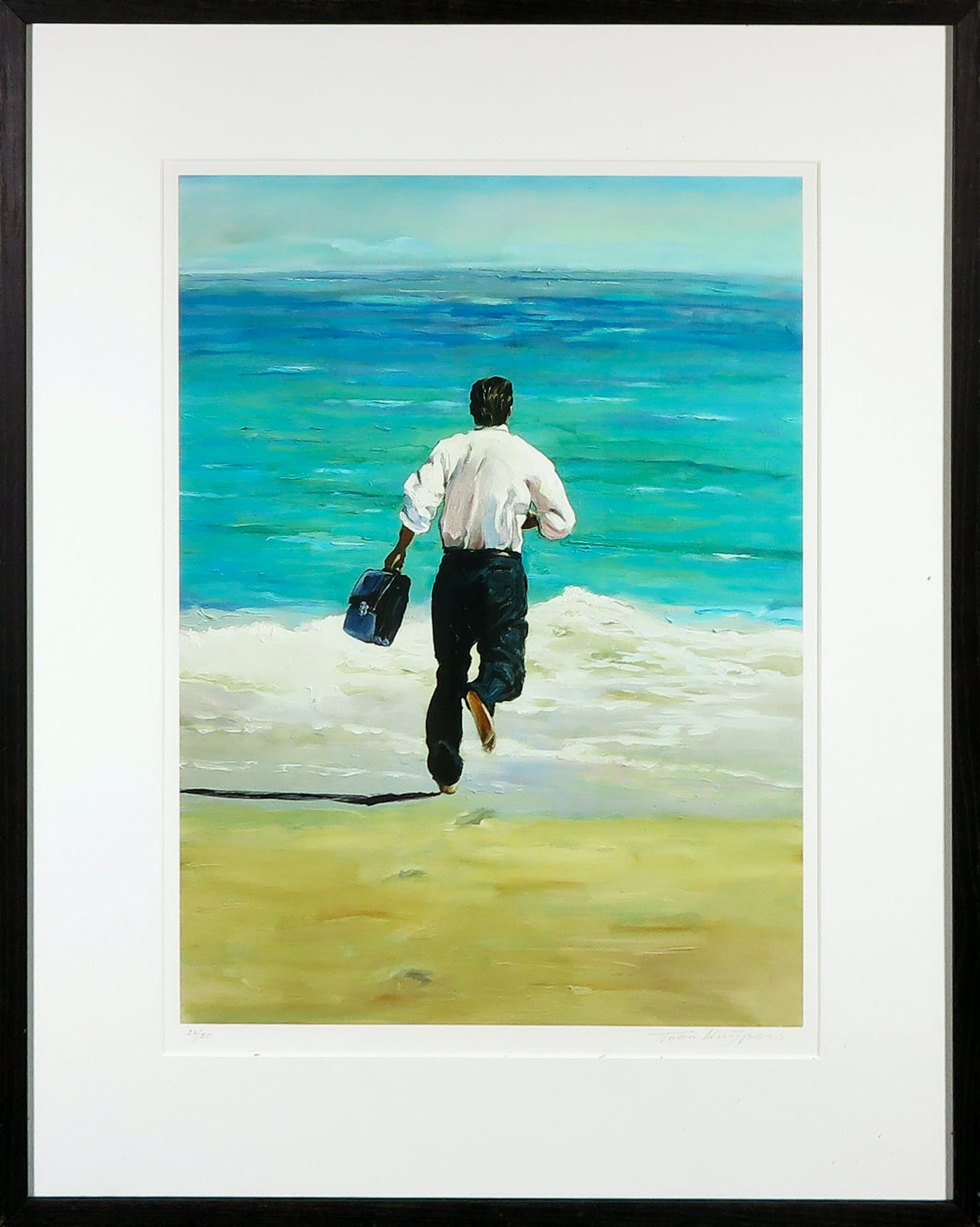 Toon Kuijpers - Giclée, Business I - Ingelijst verkocht voor € 40!