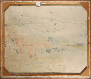 Niet of onleesbaar gesigneerd - Olieverf op doek, Figuur met vis - Ingelijst (Groot) kopen? Bied vanaf 1!