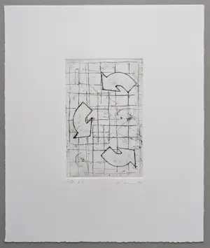Thomas Ankum - Zonder Titel, ets, oplage 2 ex., 1993 gesigneerd/genummerd, mint kopen? Bied vanaf 55!