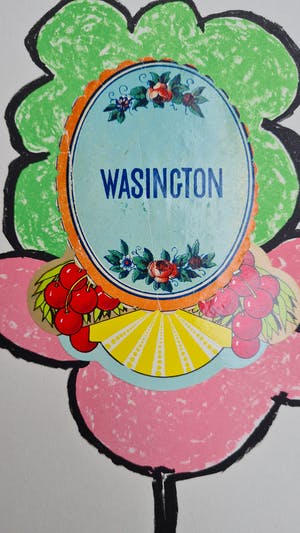 Enrico Baj - Collage met litho: Wasington kopen? Bied vanaf 110!